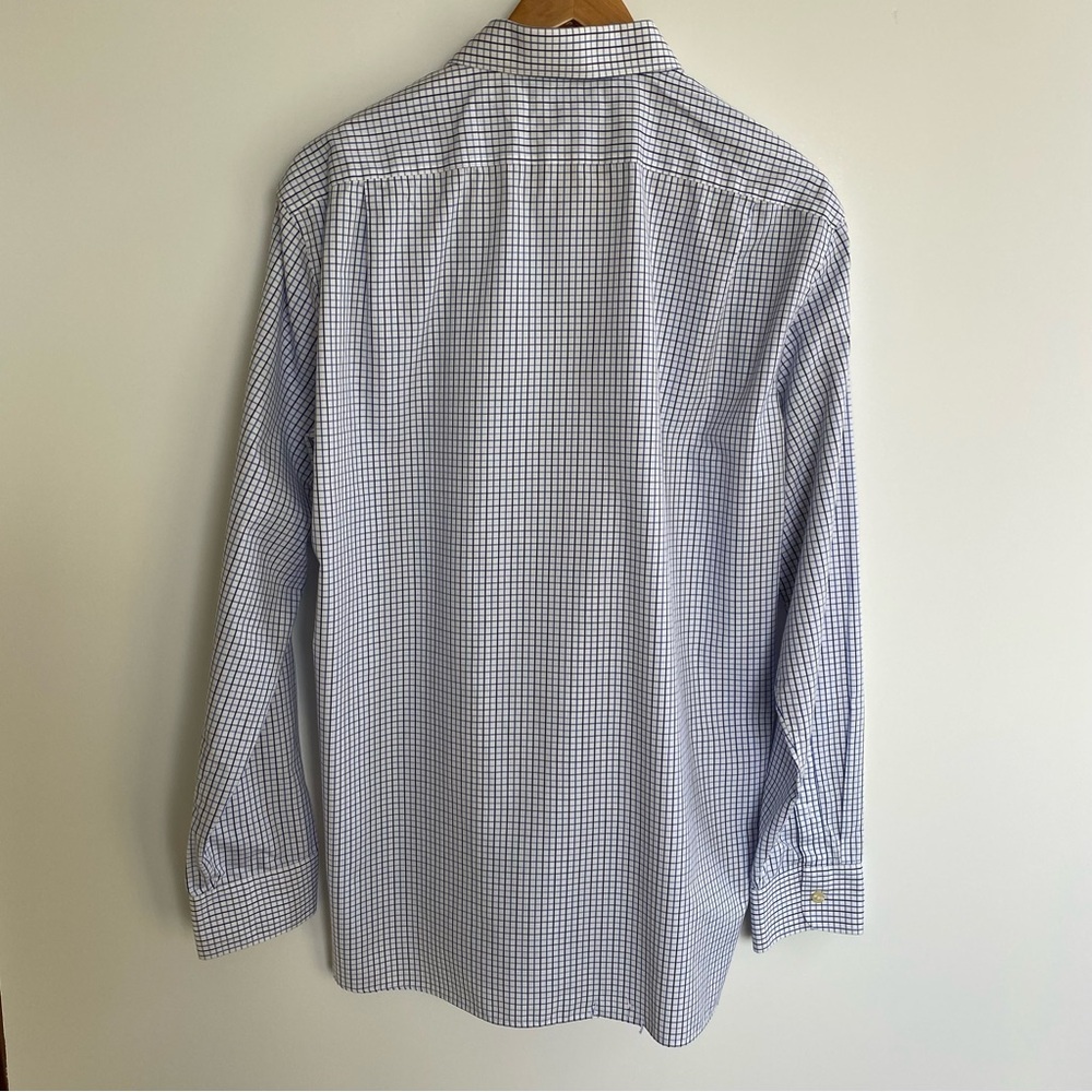 J. Crew Thompson Shirtings 80s 2-Ply Pocket Checkered Button Down Shirt *Rip* - Picture 4 of 9